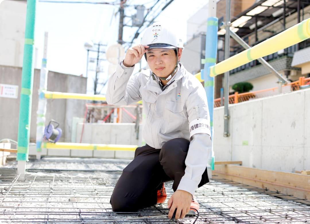 現場作業を行う様子
