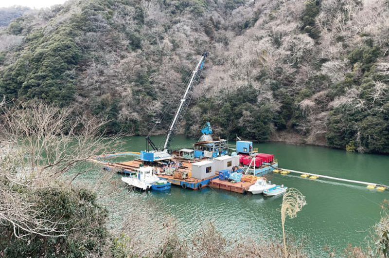 天ケ瀬ダム浚渫他工事